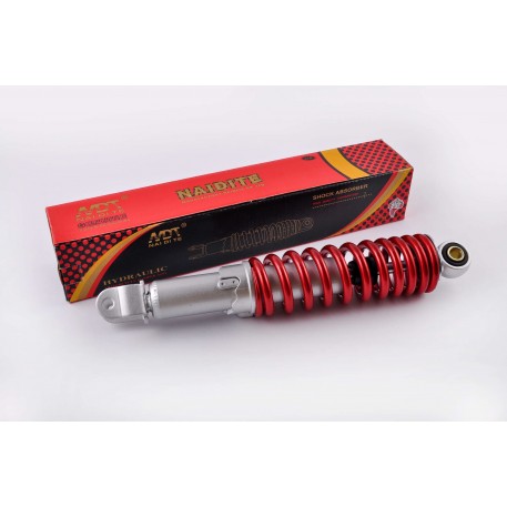 Амортизатор   GY6, DIO, LEAD   290mm, регулируемый   (красный металлик)   NDT