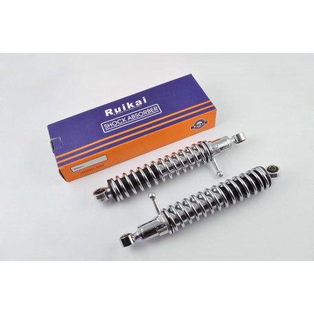 Амортизаторы (пара)   ИЖ   325mm, регулируемые, с рычагом   (хром)   RUIKAI