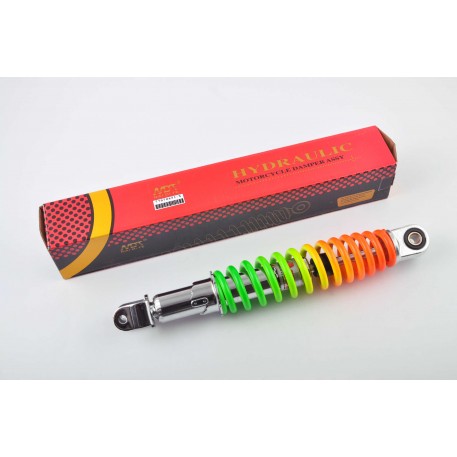 Амортизатор   GY6, DIO ZX, LEAD   310mm, регулируемый   (радуга)   NDT