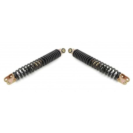 Амортизатори (пара) GY6, DIO ZX, LEAD 300mm, стандартні (чорні) RUIKAI