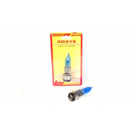Лампа BA20D (2 вуса) 12V 35W/35W (супер біла) (блістер) 3MV6