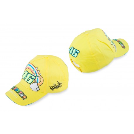 Бейсболка   46 VALENTINO ROSSI   (желтая, 100% хлопок)   (mod:2)