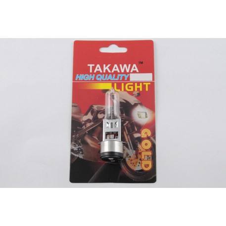 Лампа BA20D (2 уса)   12V 18W/18W   (белая)   (блистер)   TAKAWA   (mod:A)