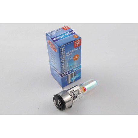 Лампа BA20D (2 уса)   12V 18W/18W   (хамелеон розовый)   BEST   (mod:A)