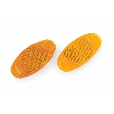 Светоотражатель   велосипедный   (катафот)   (желтый, овальный)   YKX