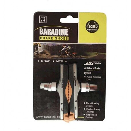 Колодки тормозные велосипедные    (ободные, V-brake)   (ABS-01VC)   (BARADINE)   KL