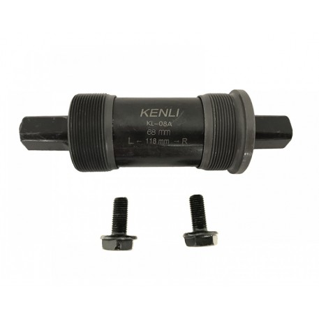 Каретка велосипедна нерозбірна (квадрат) (L-118mm) Kenli KL-08A KL