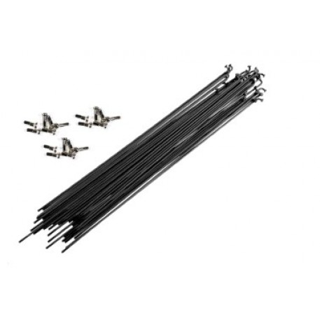 Спица велосипедная   (L-280mm, 14G)   (144шт) (черные)   OEM