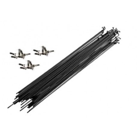 Спица велосипедная   (L-284mm, 14G)   (144шт) (черные)   OEM