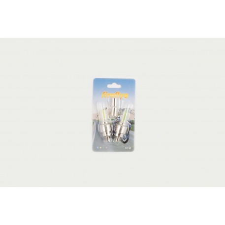 Колпачок на ниппель колеса (пара)   светящийся   (зеленый)   GJCT