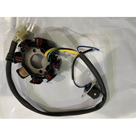 Статор генератора   4T GY6 125/150   (7+1 катушек)   PLT