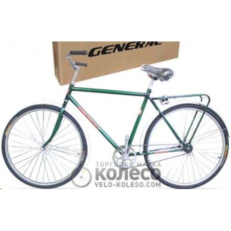 Велосипед (в сборе)   GENERAL  28  Комфорт Мужской  зеленый FM