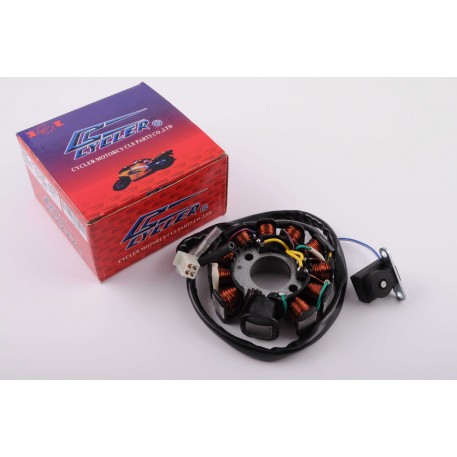 Статор генератора   4T GY6 125/150   (10+1 катушек)   CYCLER