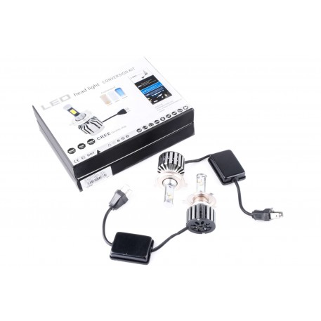 Лампы диодные автомобильные H4   (пара)   (12V 3600 LUMENS, четыре кристалла)   (аналог ксенона)   IZEN   (mod.A)
