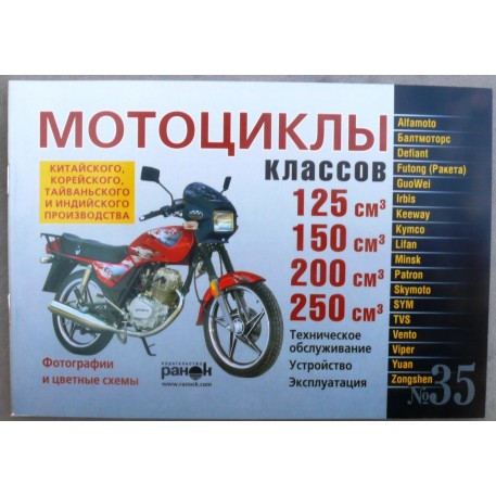 Инструкция   мотоциклы  китайские 125/150/200/250   (№35)   (88стр) VDK