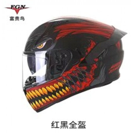 Шлем-интеграл (mod:X9) (size:L, черно красный) FGN