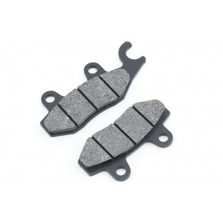 Колодки тормозные (диск)   4T GY6 50-150   (RACE/STORM, ухо в право, черные)   ZUNA