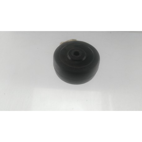 Колесо для тачек и платформ (литая резина)   (50mm, ступица 40mm, под ось 6mm)   ELIT