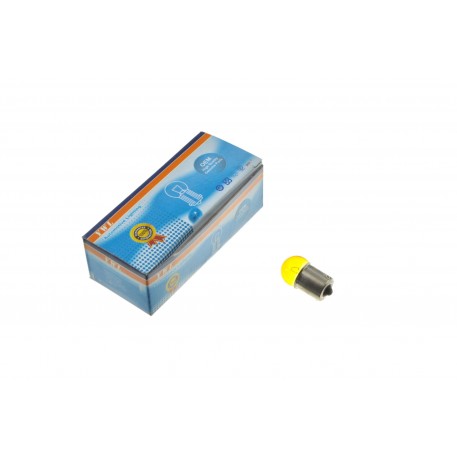Лампа G18 (поворот, габарит)   12V 10W   (желтая)   YWL