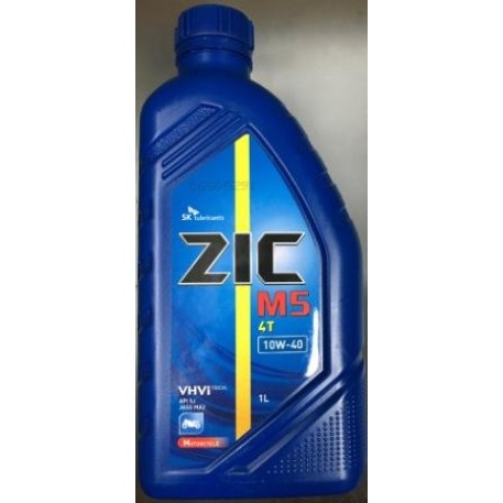 Масло   4T, 1л   (SAE 10W-40, полусинтетика,  M-5)   ZIC VDKI