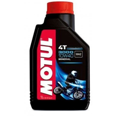 Масло   4T, 1л   (минеральное, 10W-40, 3000, API SG)   MOTUL   (#107672)