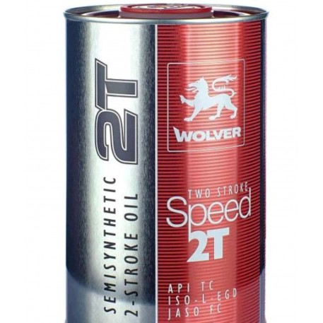 Олія 2T, 1л (напівсинтетика, Two Stroke Speed) WOLVER (#GRS)