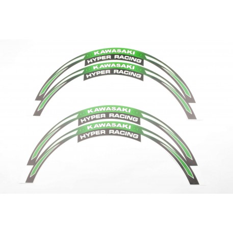 Наклейка   на колесо 17/18   KAWASAKI   (зеленая)   (#6058A)