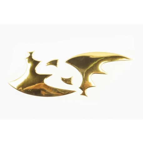 Наклейка   шильдик   WING   (16x6см, золотая)   (#4731)