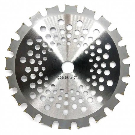 Ніж мотокоси 40T (Ø255/25.4 mm) (переможні зубці) двосторонній SVET