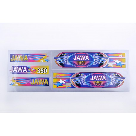 Наклейки   (набор) ЯВА   (48х16см, серые) EVO