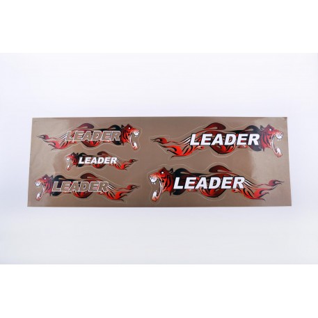 Наклейки   (набор) LEADER   (48х16см, бронзовые) EVO