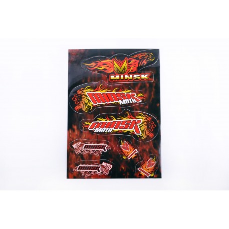 Наклейки   (набор) МИНСК   (33х22см) EVO