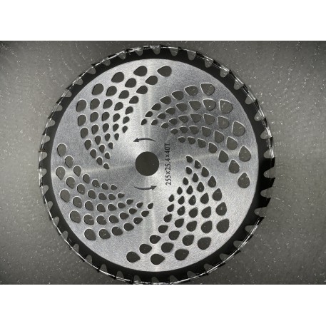 Нож мотокосы   40T   (Ø255/25.4 mm)   (победитовые зубья)     MECH