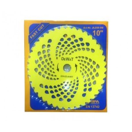 Ніж мотокоси 40T (Ø255/25.4 mm) (переможні зубці) (жовтий) BEST
