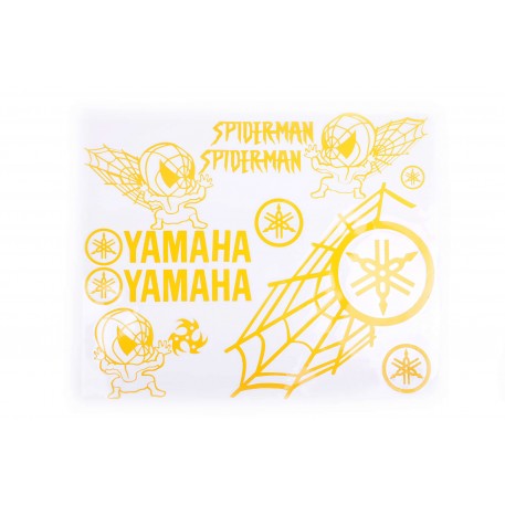 Наклейки (набор)   декор   YAMAHA SPIDER   (35х28см, желтые)