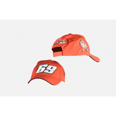 Бейсболка   69 NICKY HAYDEN   (красная, 100% хлопок)
