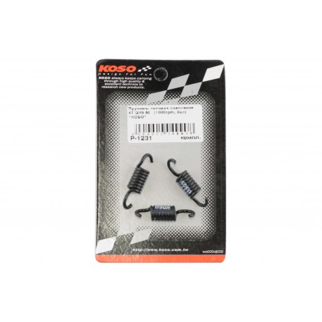 Пружины колодок сцепления   4T GY6 50   (1000rpm, 3шт)   KOSO
