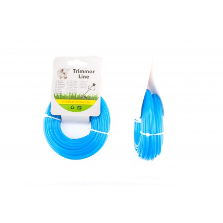 Леска мотокосы   Ø3,0mm, 15 метров   (круглая, синяя)   BEST