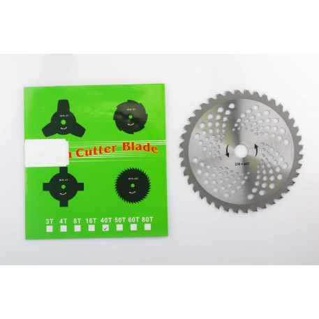 Нож мотокосы   40T   (Ø230/22.4 mm)   (победитовые зубья)   ZUNA