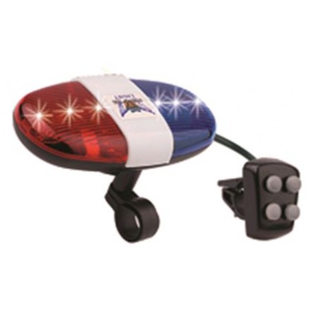 Сигнал велосипедный с подсветкой   Police   (красно- синий) (mod:JY-155)   DS