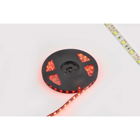 Стрічка світлодіодна SMD 5050 (червона, вологостійка, 60 кріст/1м, бухта 5м)
