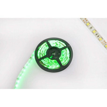 Стрічка світлодіодна SMD 5050 (зелена, вологостійка, 60 кріст/1м, бухта 5м)