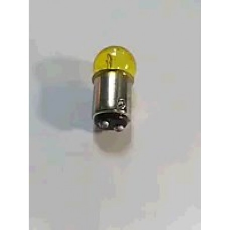 Лампа S25 (двухконтактная)   12V 10W/5W   (стоп, габарит)   (желтая)   ORANGE BOX