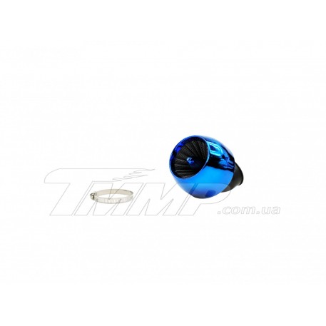 Фильтр воздушный (нулевик)   Ø42mm, 45*, турбина   (синий) EVO