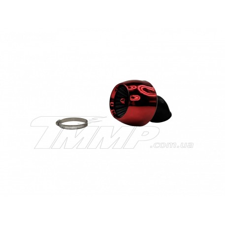 Фильтр воздушный (нулевик)   Ø42mm, 45*, турбина   (красный) EVO