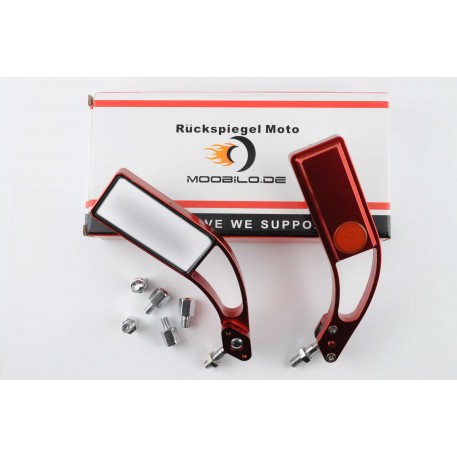 Зеркала   прямоугольные   mod:218, 8/10mm   (красные)   RED