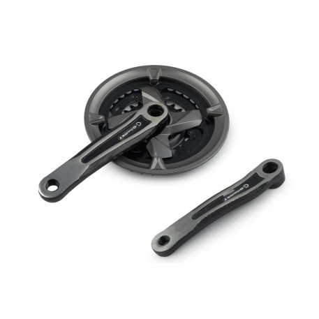 Звезды велосипедные (передние)   24/34/42T   (+2 шатуна L-170mm, квадрат, черные, с защитой)   (OKTALINK GRAY)   OKT